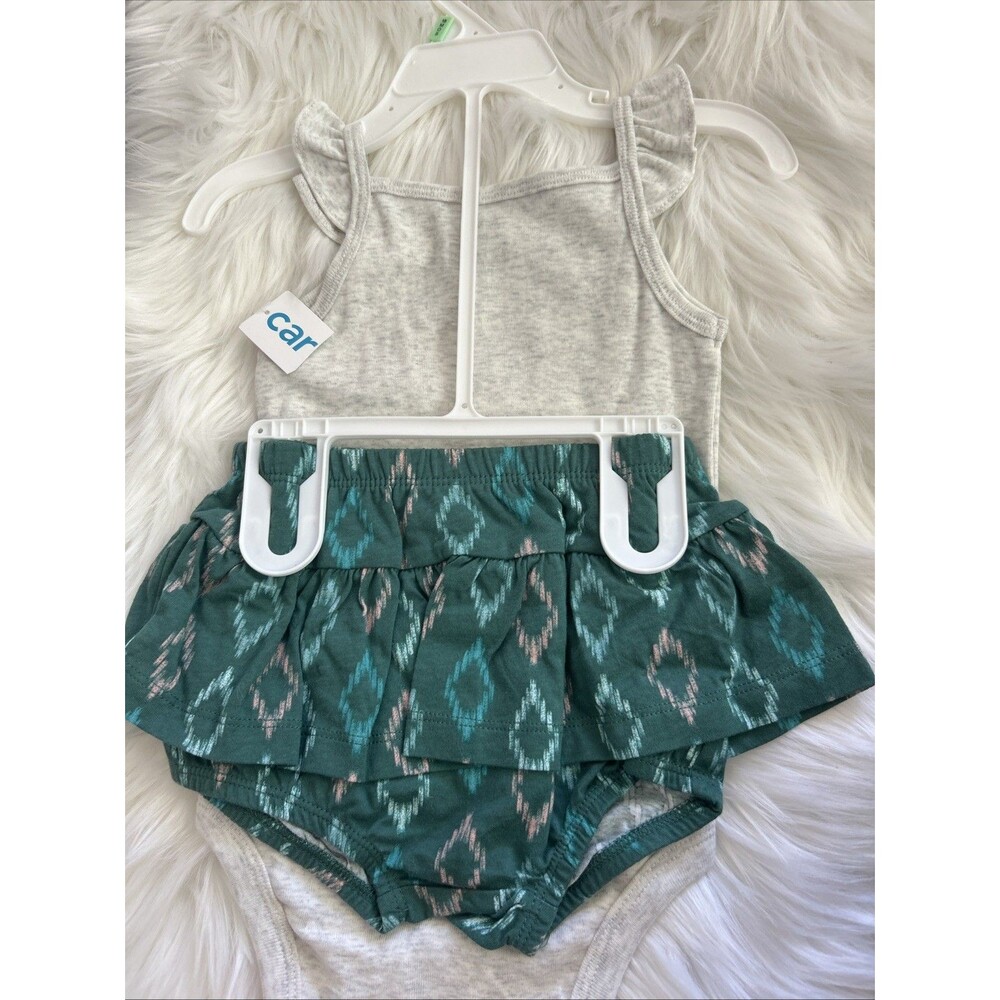 Carter's 2 Piece Pineapple Summer Sleeveless Bodysuit & Ruffle Bloomers Set 18M - Picture 5 of 6
